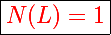 \Large\boxed{\red{N(L)=1}}